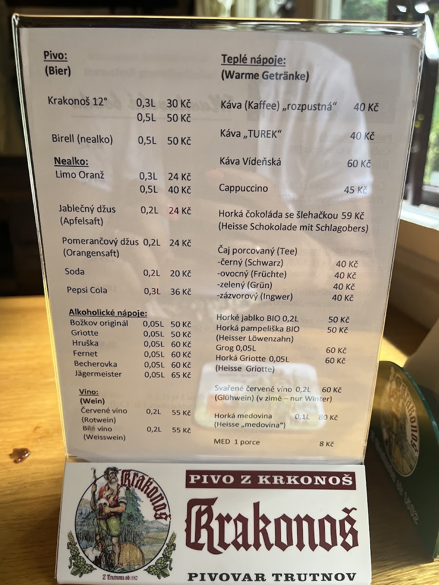 Menu Mumlavska Bouda-2