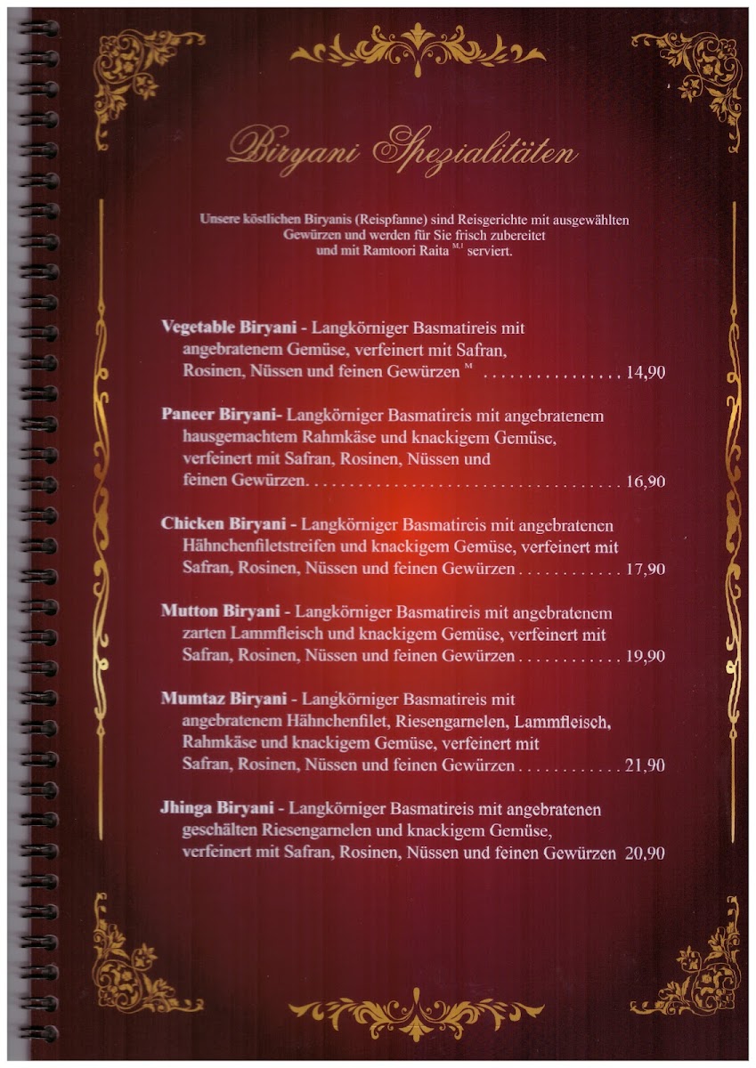 Menu Mumtaz Mahal-7
