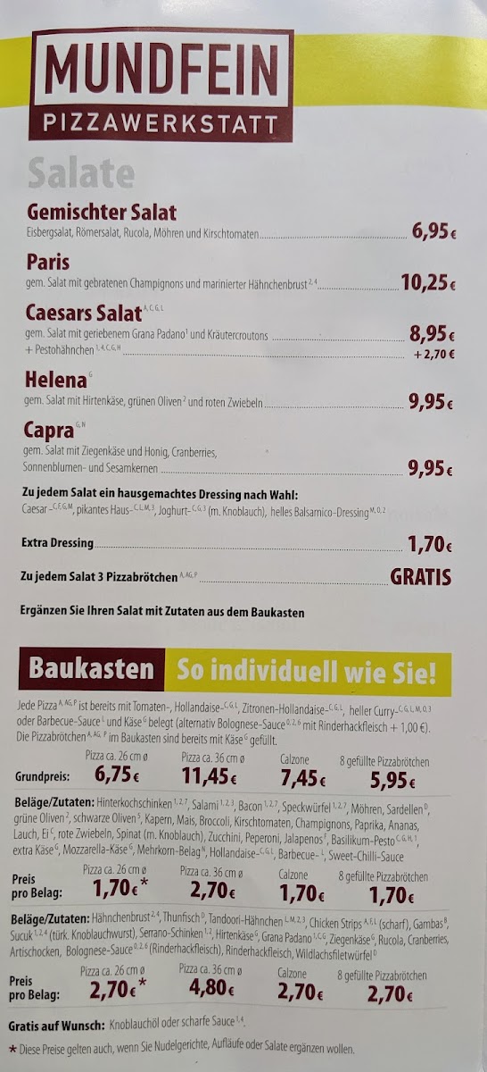 Menu Mundfein Pizzawerkstatt Hamburg-Bergstedt-6