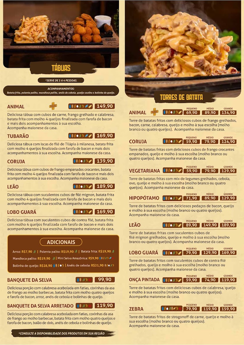 Menu Mundo Animal Lanchonete Temática-2