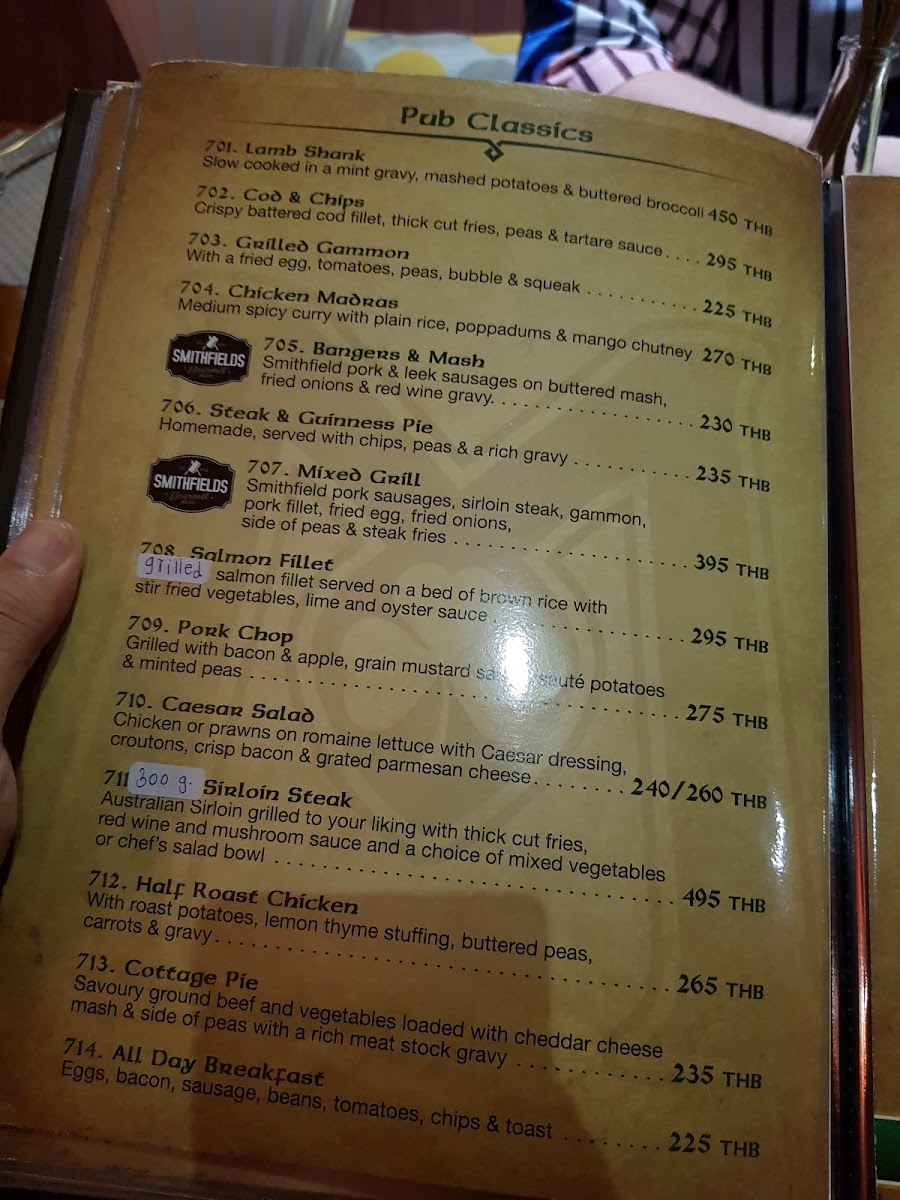 Menu Murphy's Irish Restaurant +Bar-10