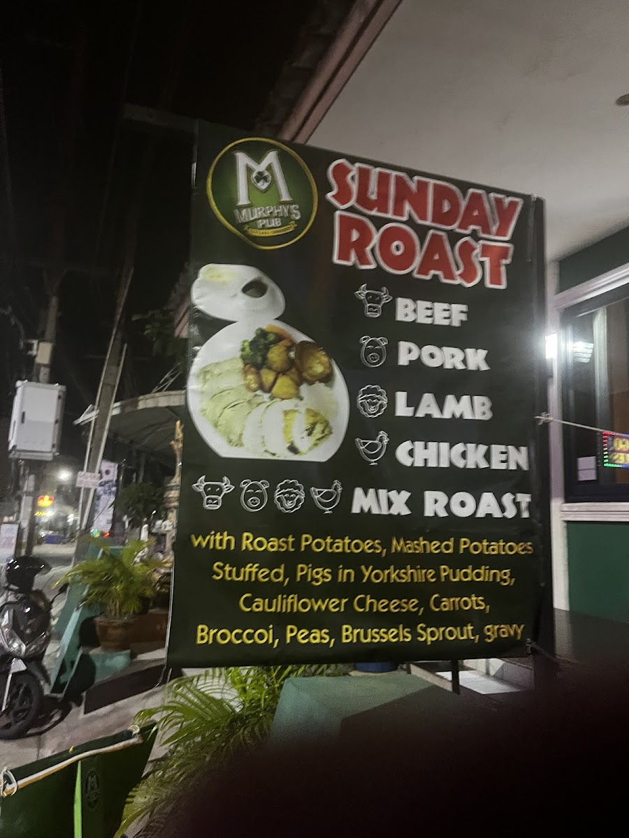 Menu Murphy's Irish Restaurant +Bar-2