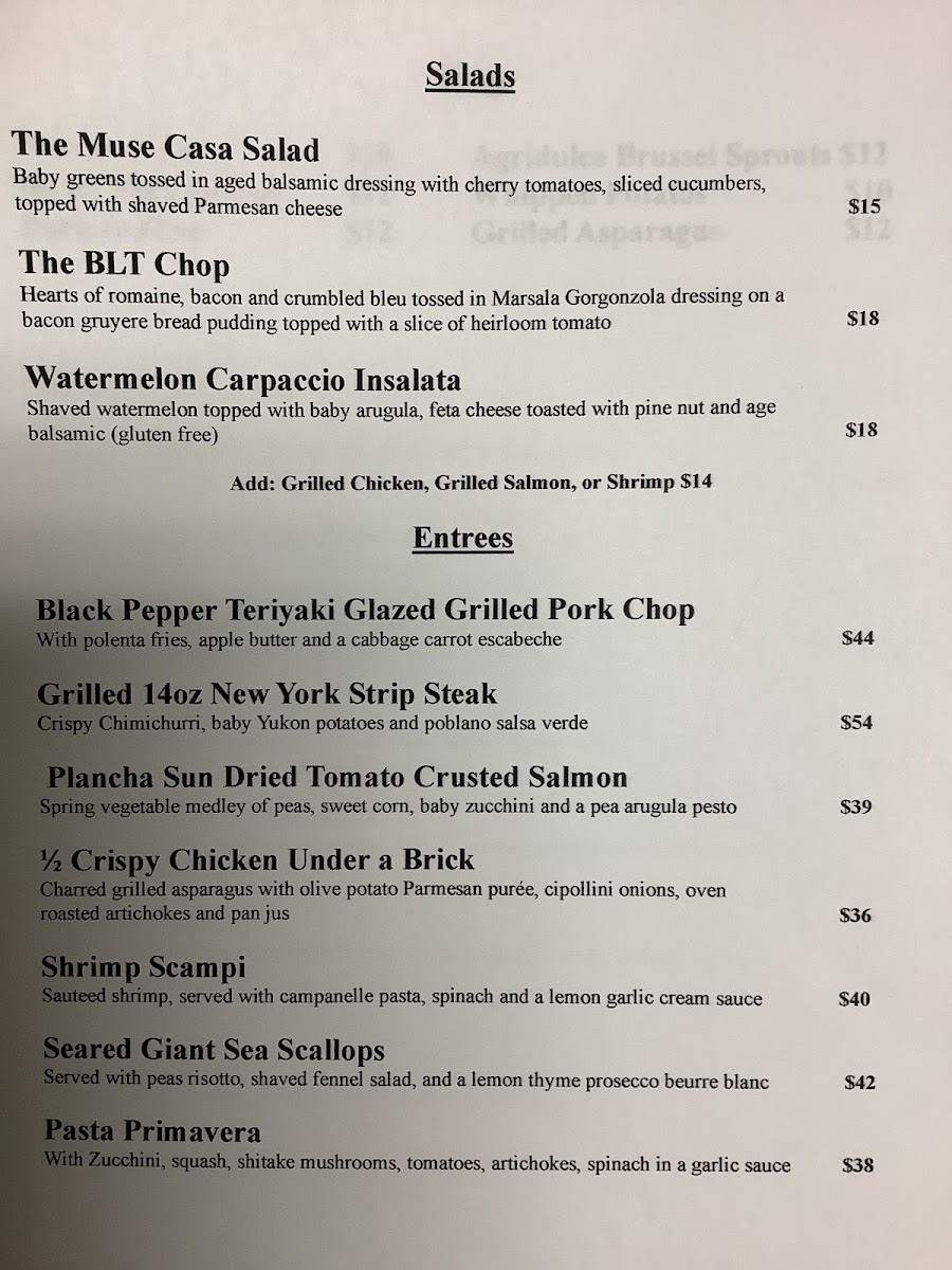 Menu Muse @ The End-2