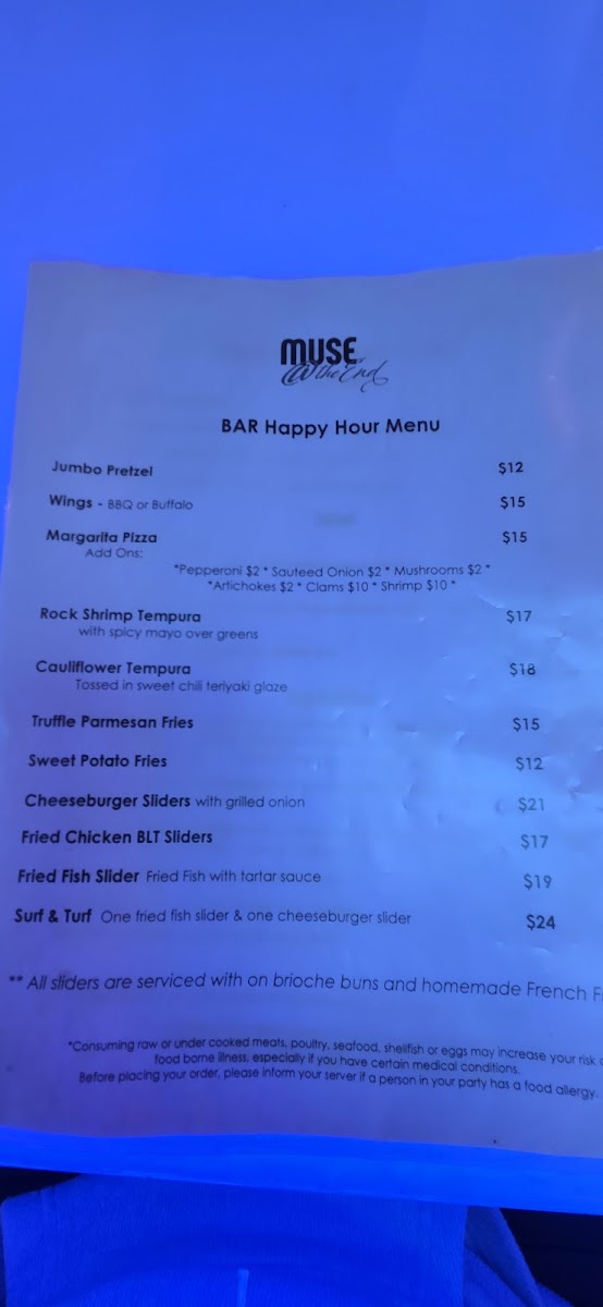 Menu Muse @ The End-7