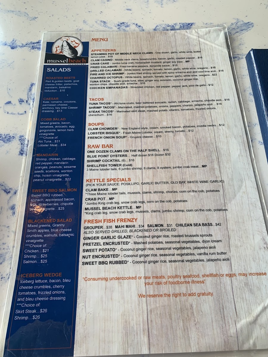 Menu Mussel Beach-10
