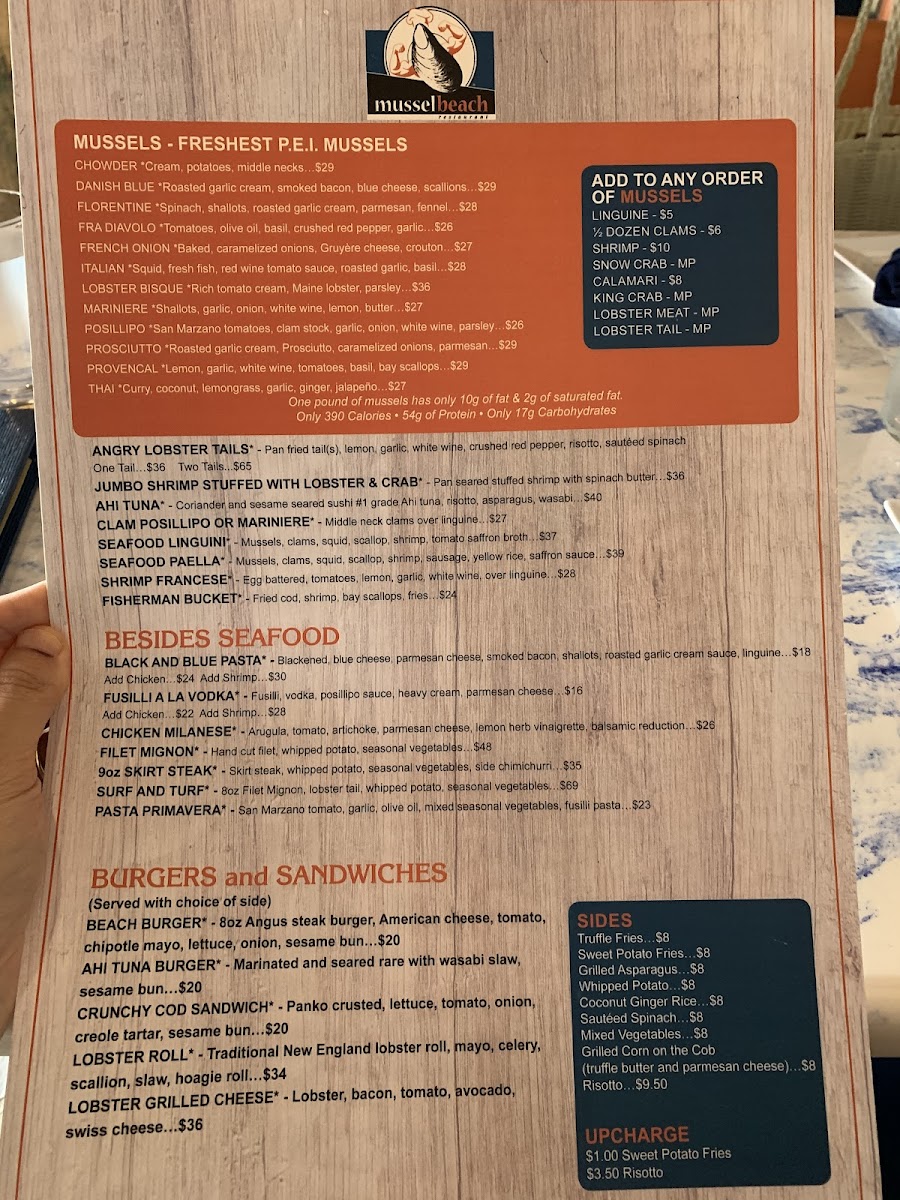 Menu Mussel Beach-6