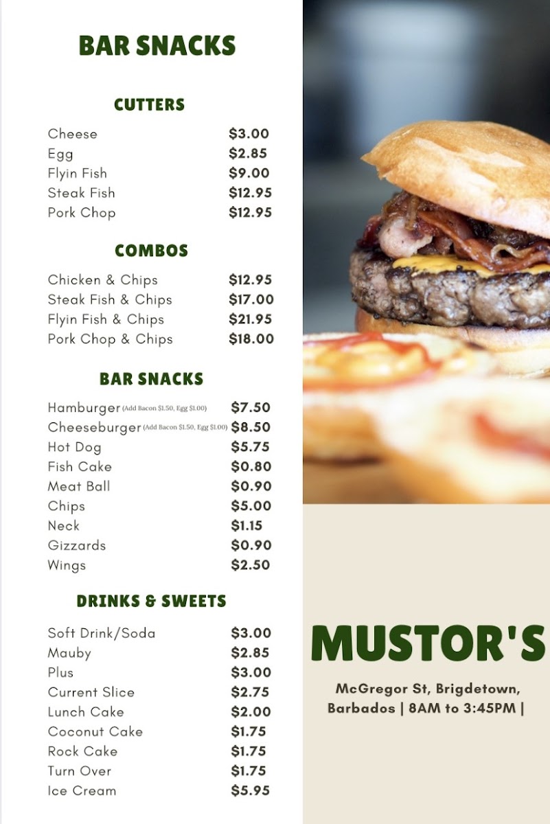 Menu Mustor's Restaurant-1