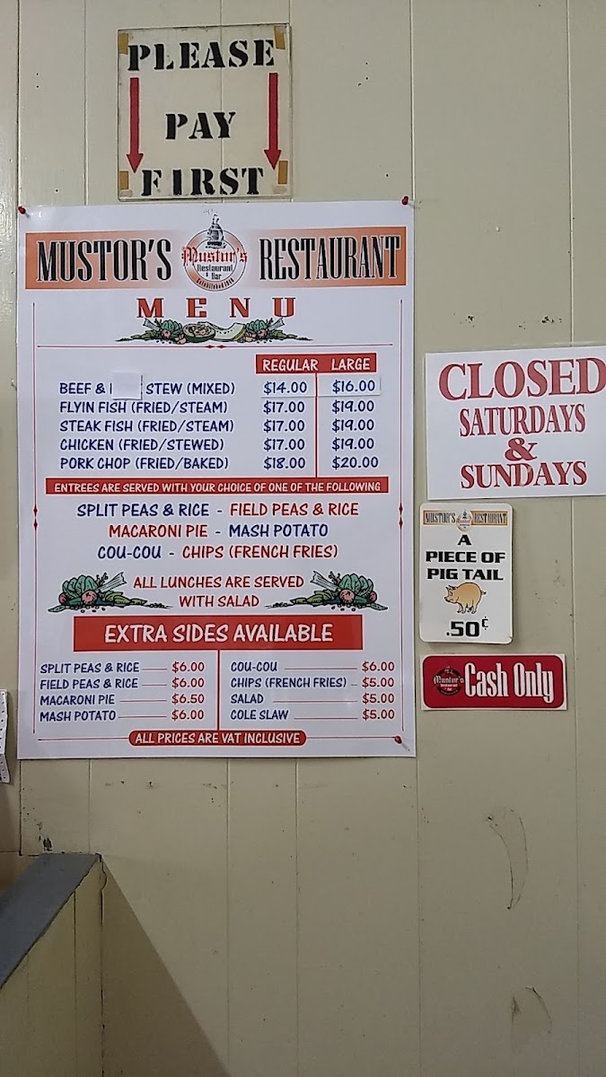Menu Mustor's Restaurant-7