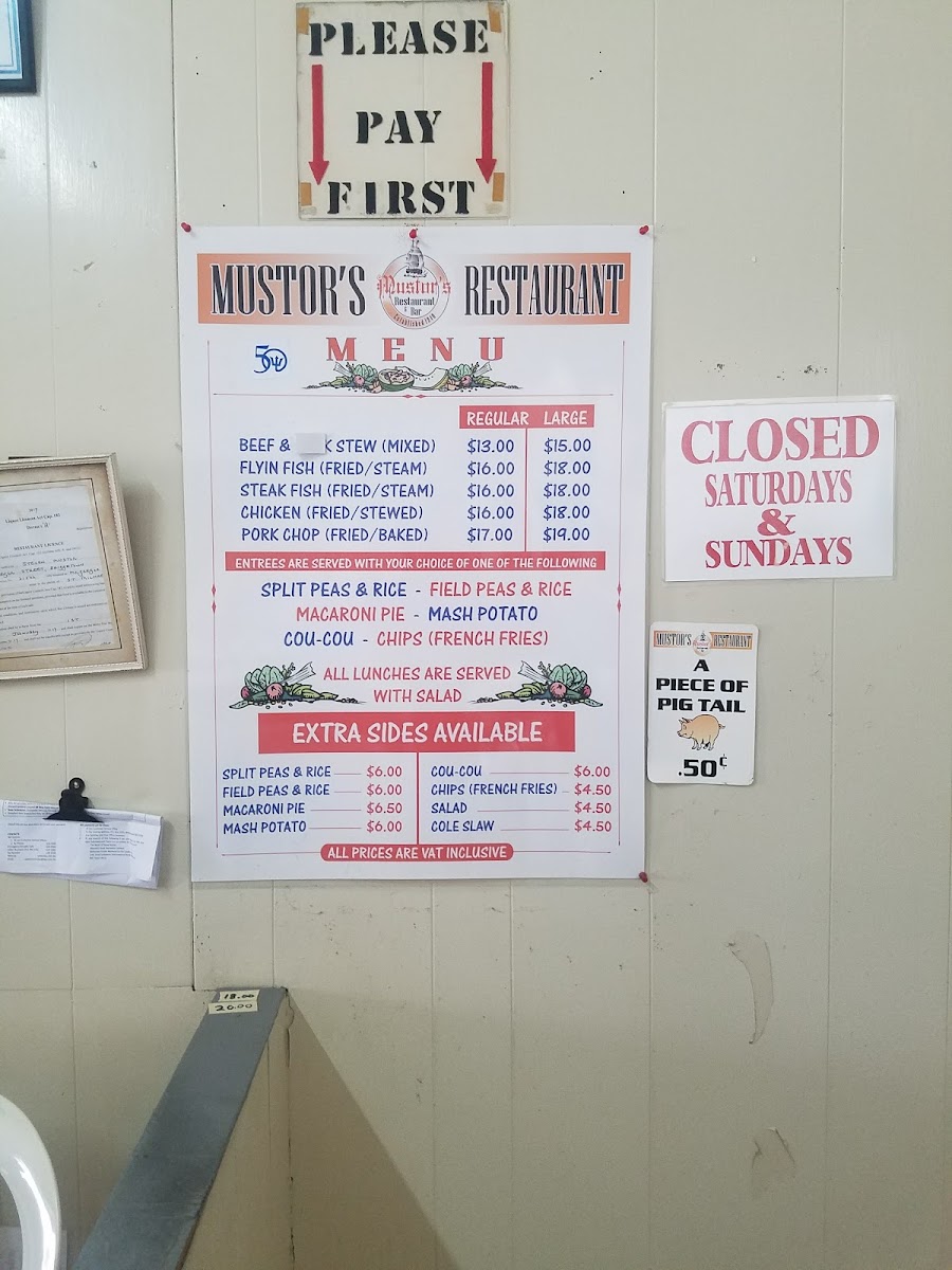 Menu Mustor's Restaurant-8