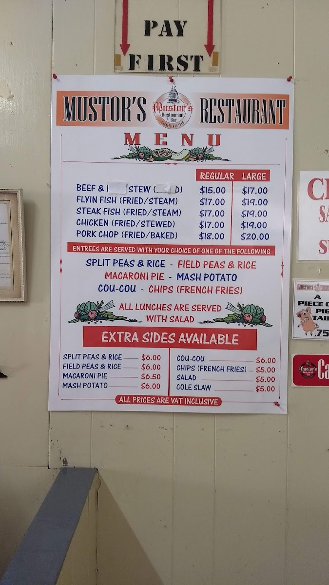 Menu Mustor's Restaurant-9