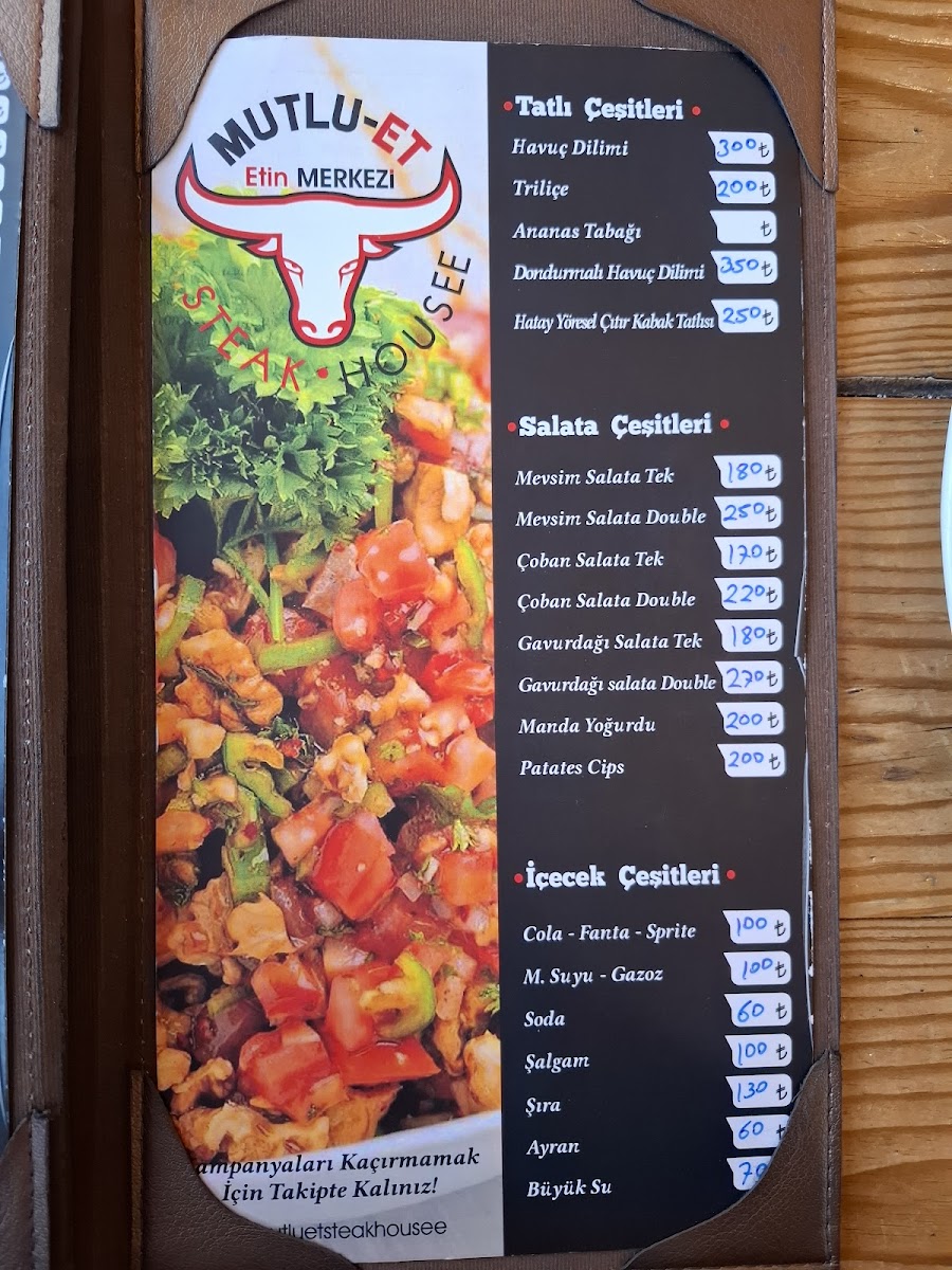 Menu Mutlu Et Steakhouse Derince-1