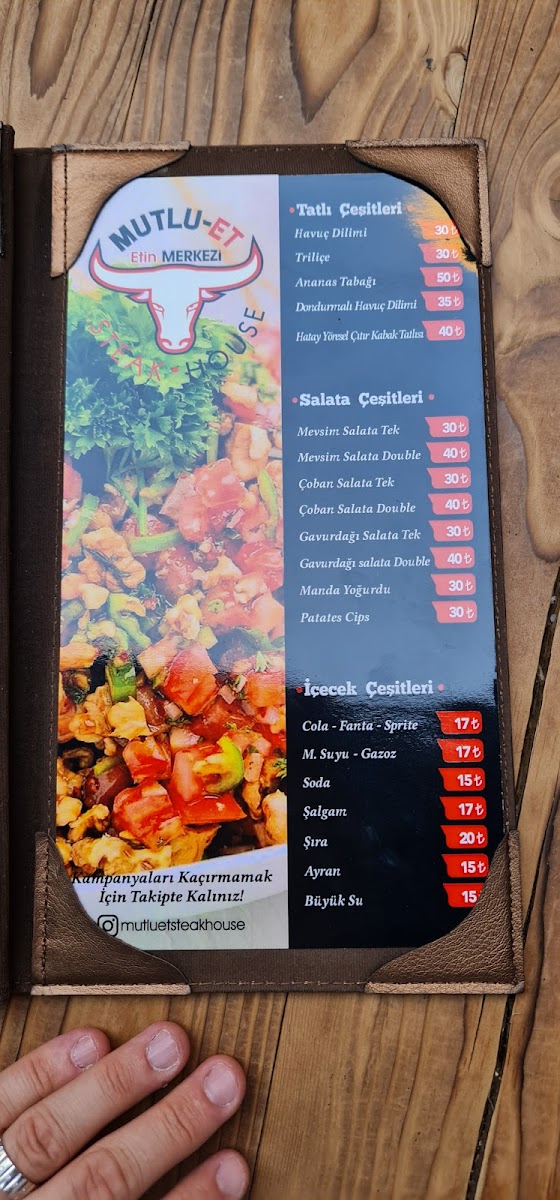 Menu Mutlu Et Steakhouse Derince-10
