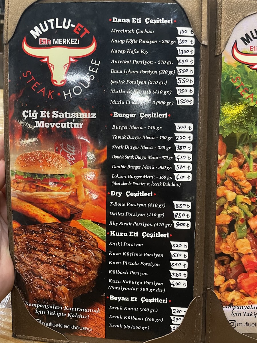Menu Mutlu Et Steakhouse Derince-5
