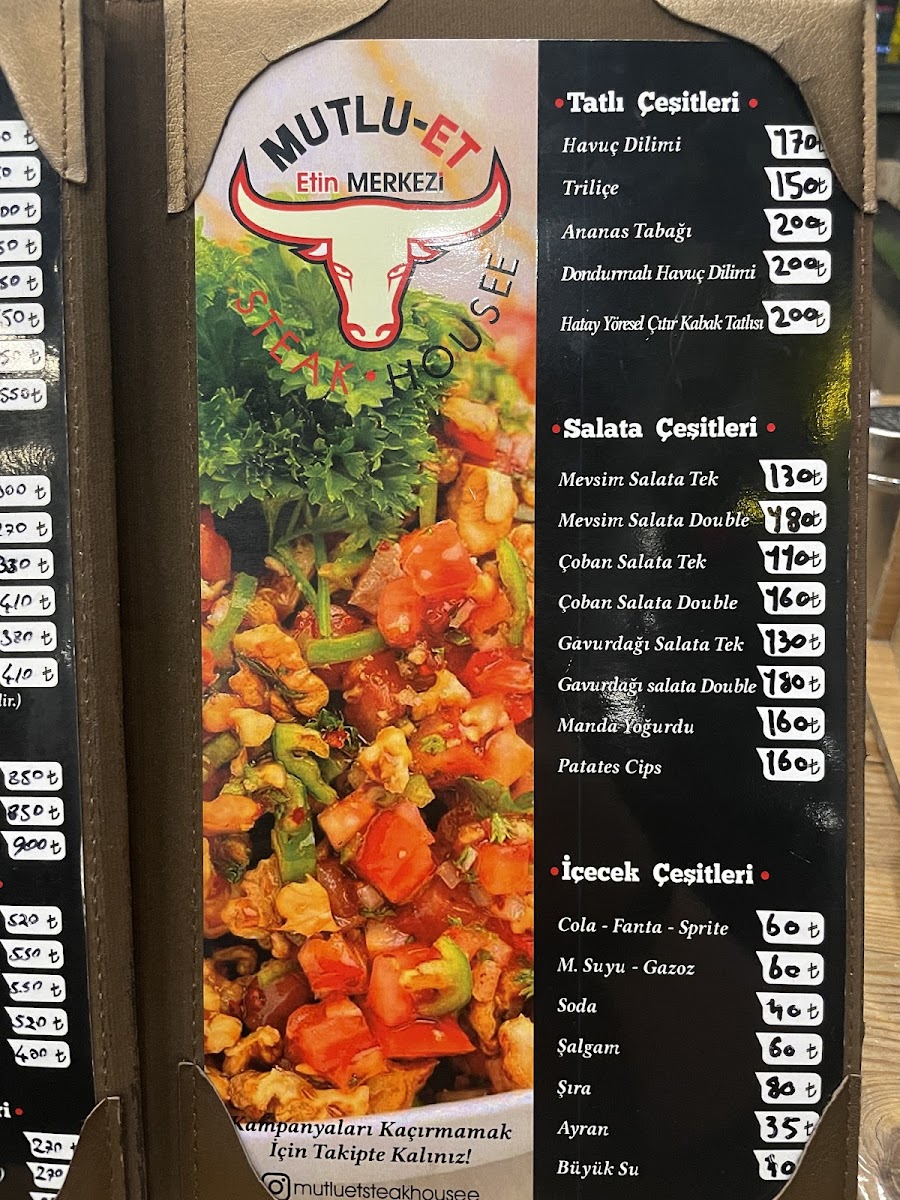 Menu Mutlu Et Steakhouse Derince-8