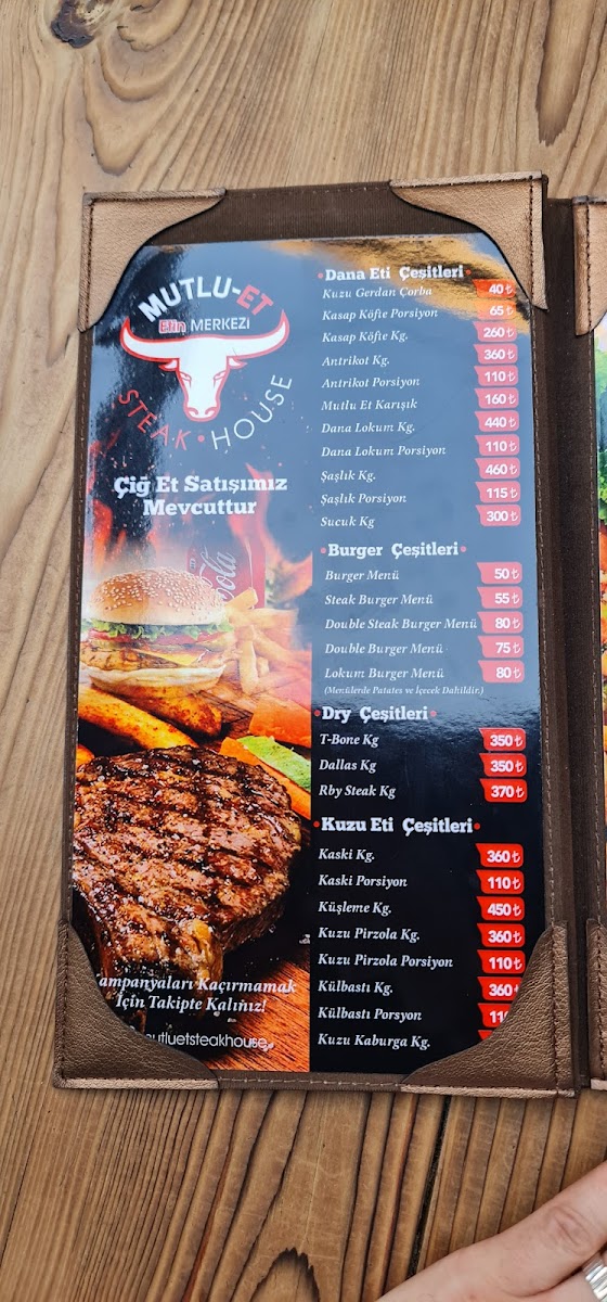 Menu Mutlu Et Steakhouse Derince-9