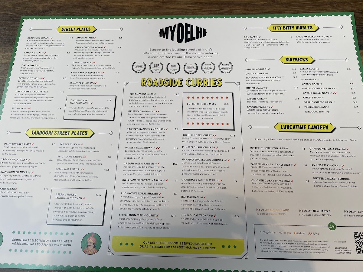 Menu My Delhi Leicester-4