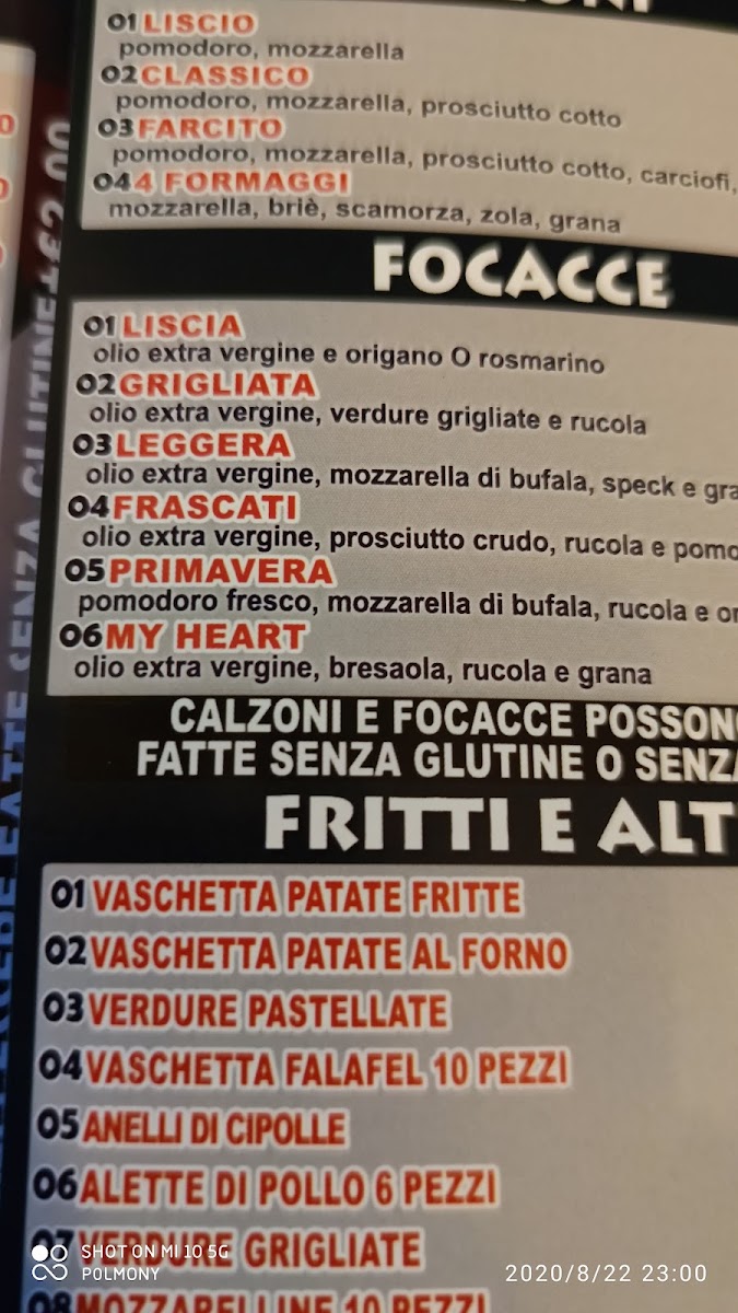 Menu My Heart - Pizze, Hamburger E Piadine Gluten-Free E Lactose-Free-4