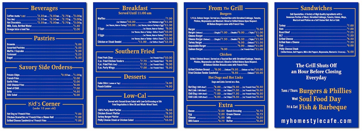 Menu My Homestyle Café-1