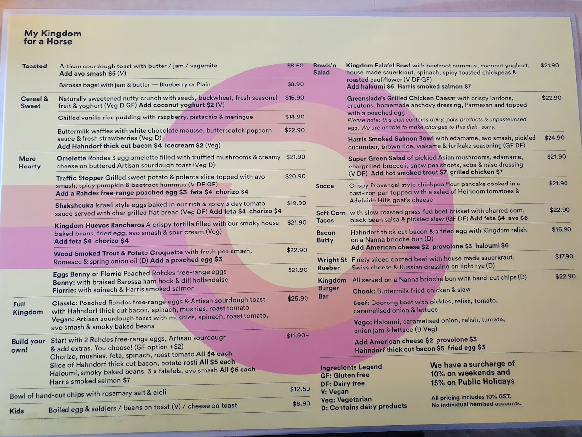 Menu My Kingdom For A Horse-3