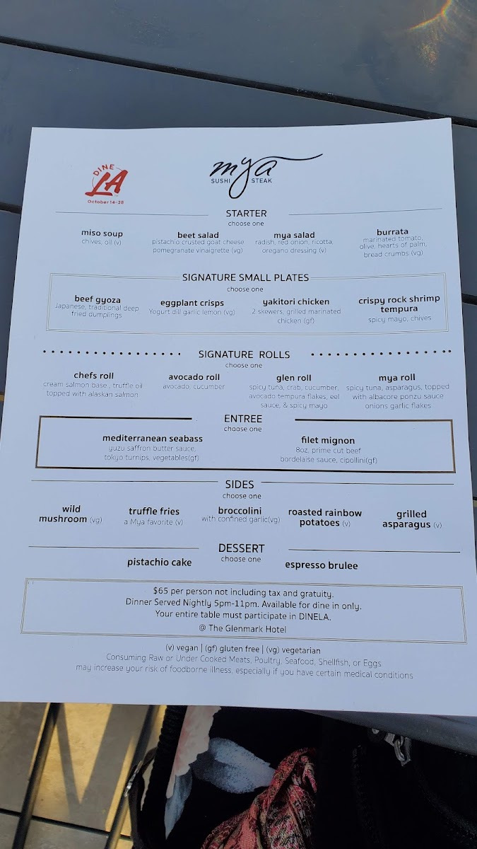 Menu Mya Rooftop Restaurant, The Glenmark Hotel-5