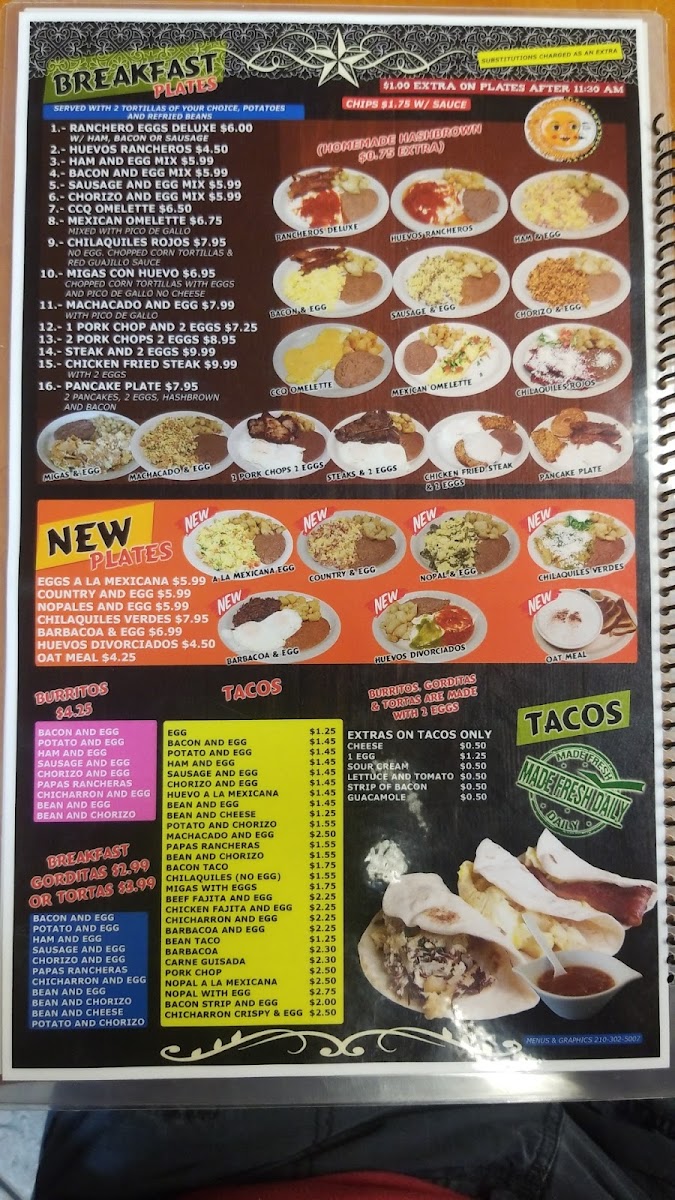 Menu Mya's Tex-Mex Cafe-2
