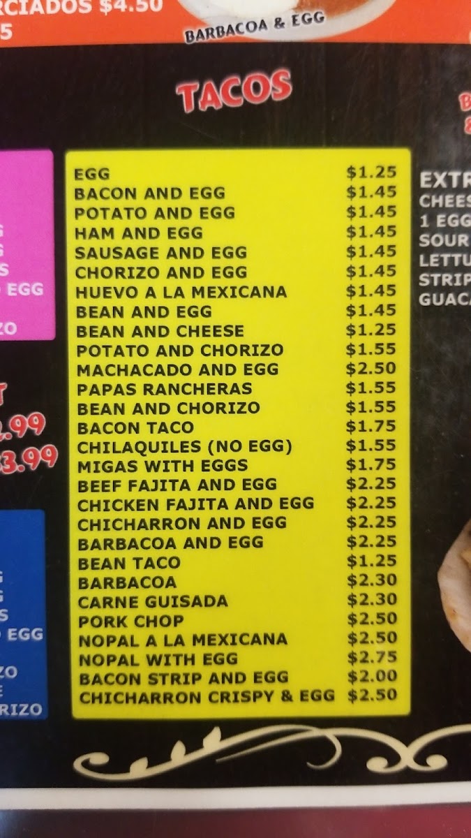 Menu Mya's Tex-Mex Cafe-7