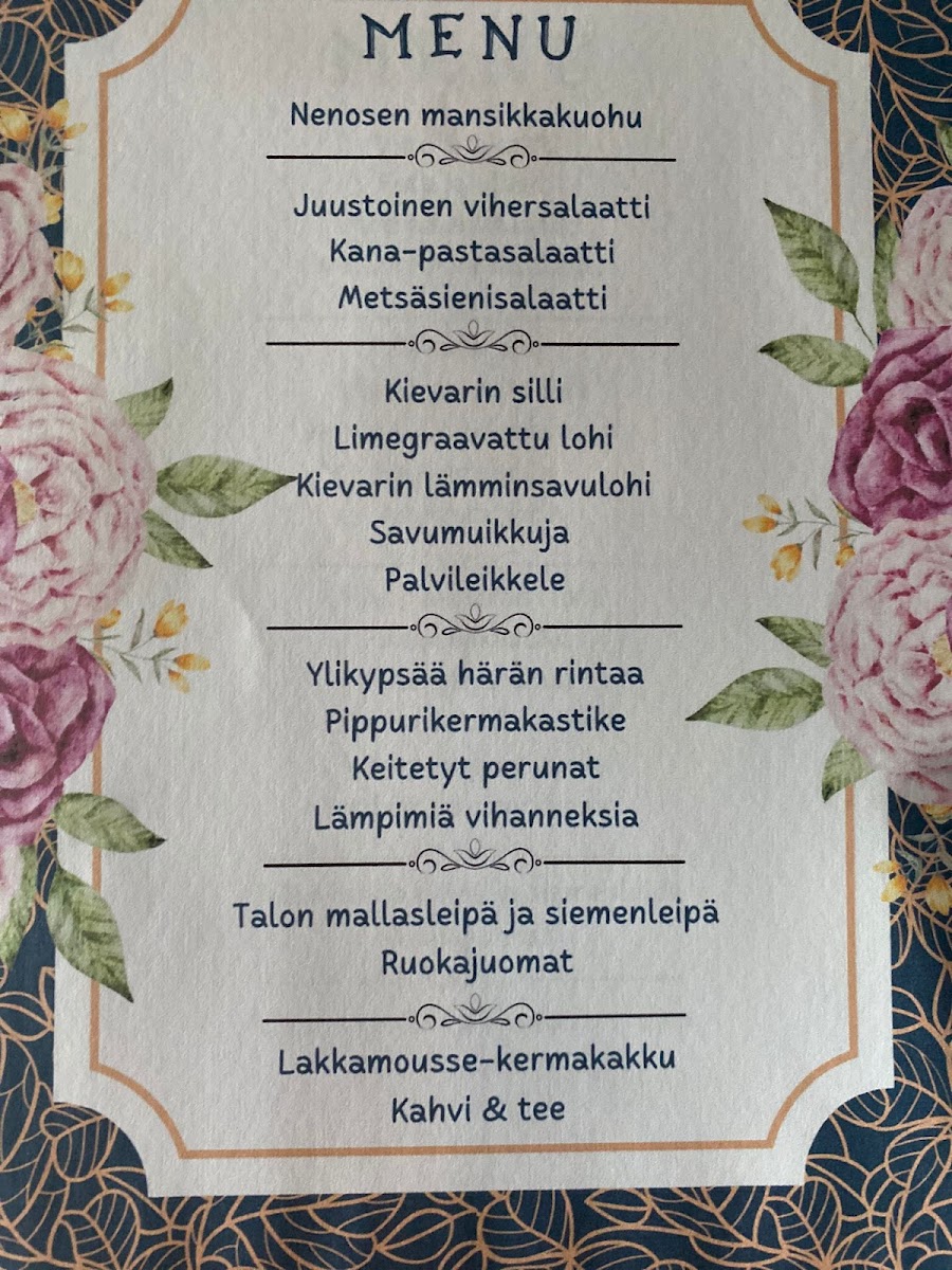 Menu Myllykosken Kievari Oy-9
