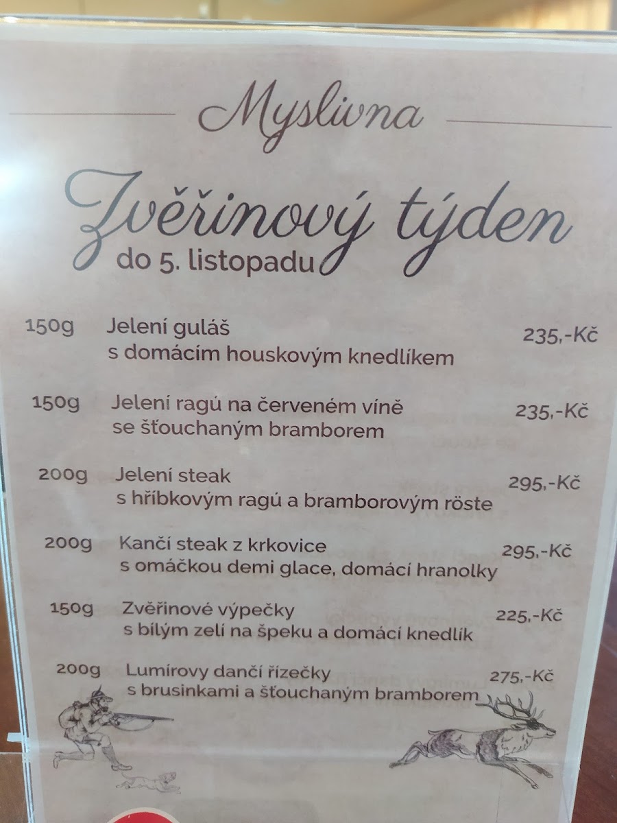 Menu Myslivna-4