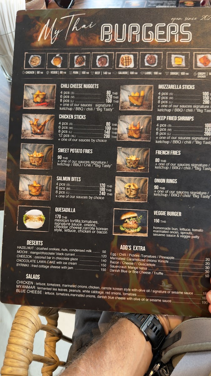 Menu Mythai Burgers Thong Sala-6