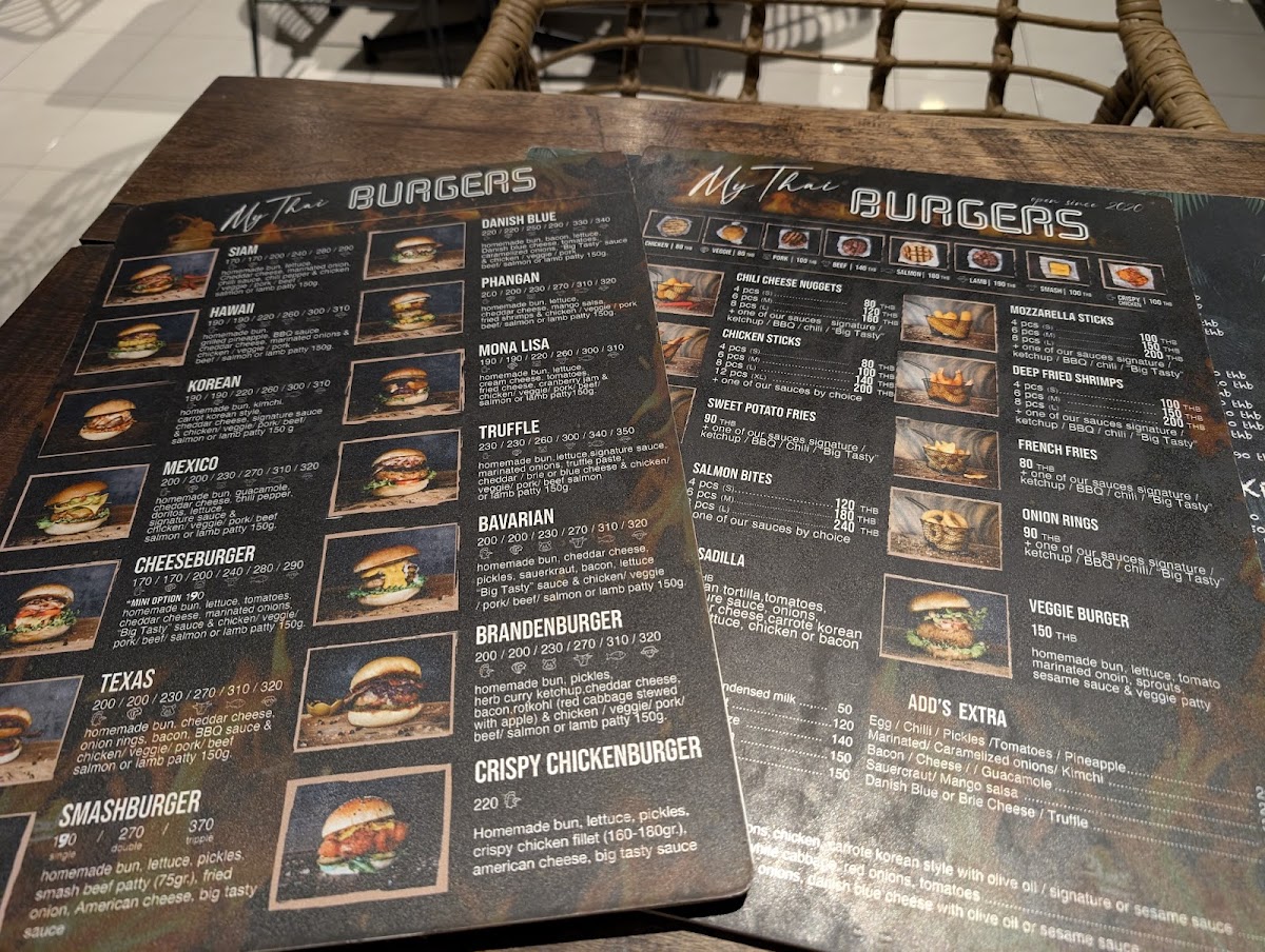 Menu Mythai Burgers Thong Sala-7