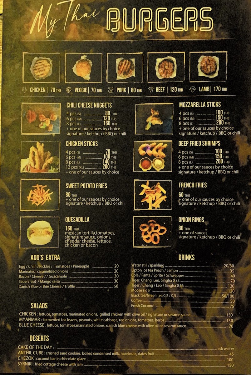 Menu Mythai Burgers Thong Sala-9