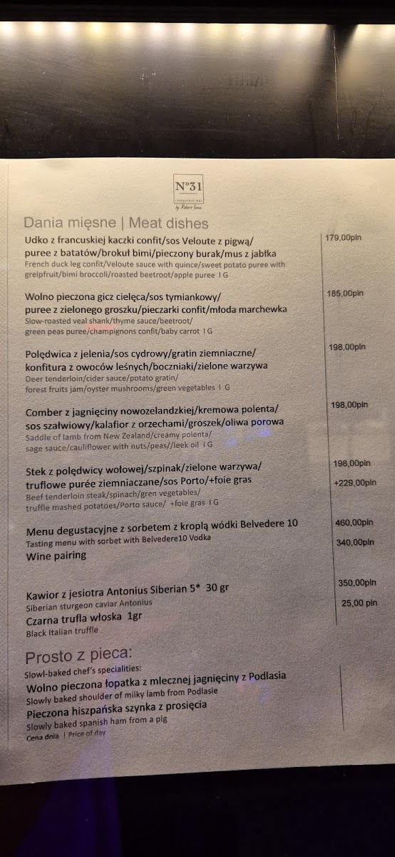 Menu N31 Restaurant & Bar-8