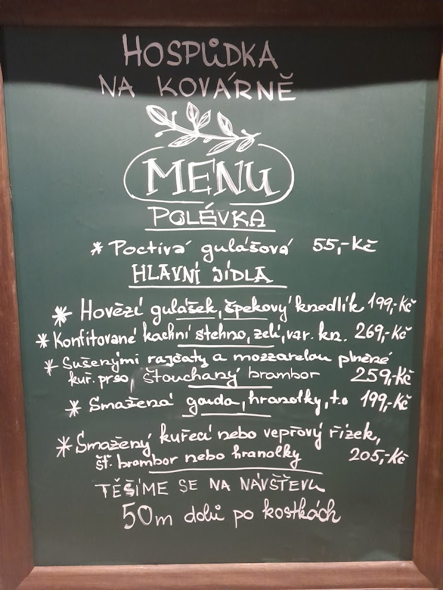 Menu Na Kovárně-4
