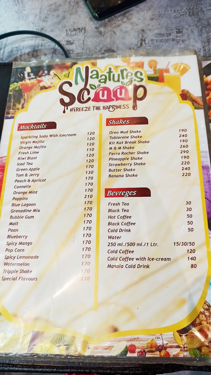 Menu Naatures Scoop-9
