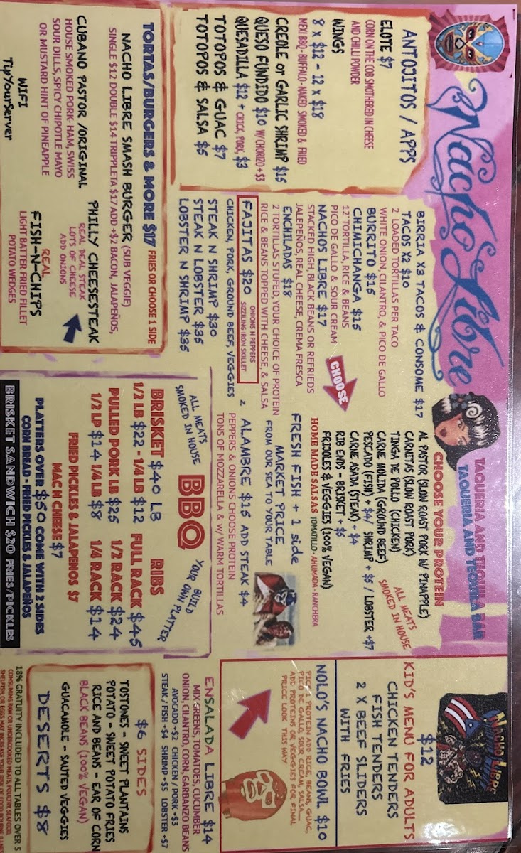 Menu Nacho Libre Rincon-10