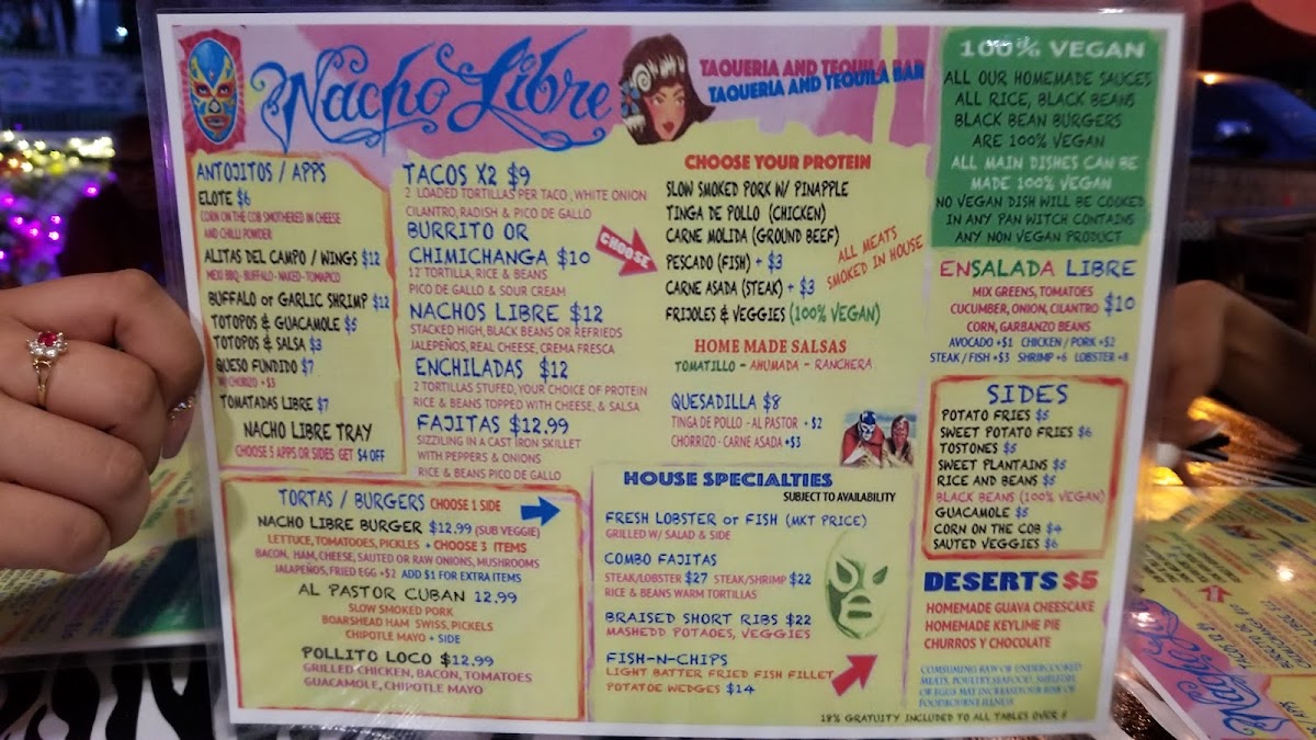 Menu Nacho Libre Rincon-4