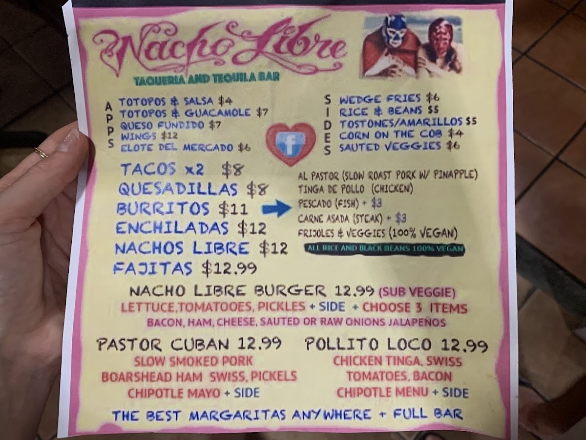 Menu Nacho Libre Rincon-6
