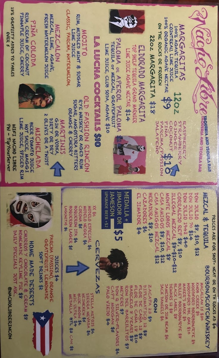 Menu Nacho Libre Rincon-7