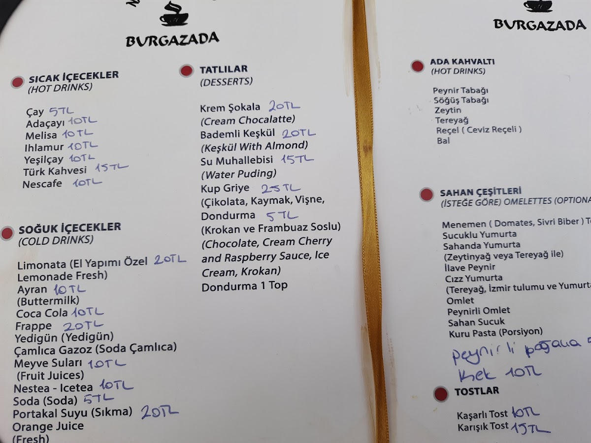 Menu Nadir Çayevi-1