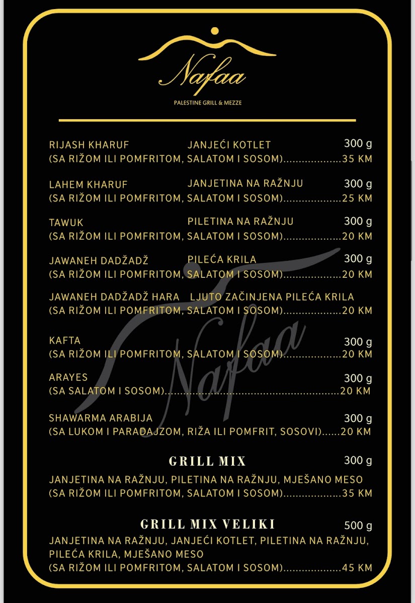 Menu Nafaa Halal Restaurant-1