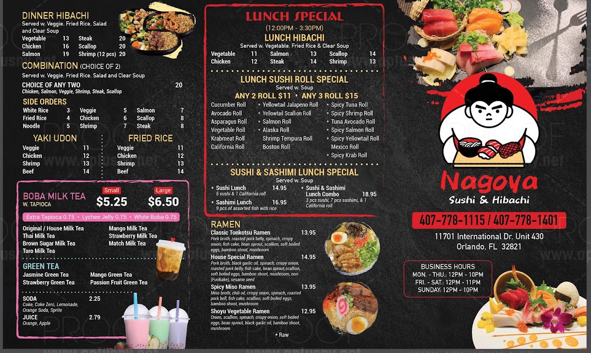 Menu Nagoya Sushi & Hibachi-2