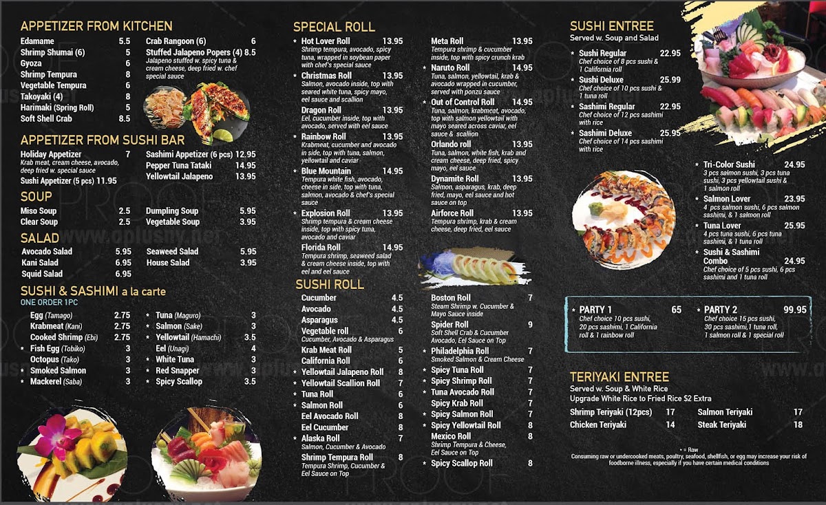 Menu Nagoya Sushi & Hibachi-3