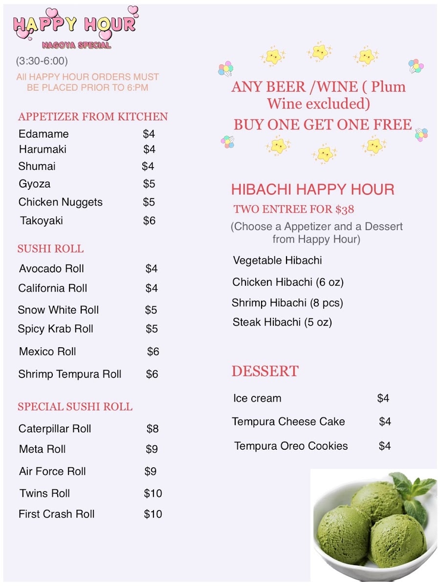 Menu Nagoya Sushi & Hibachi-6