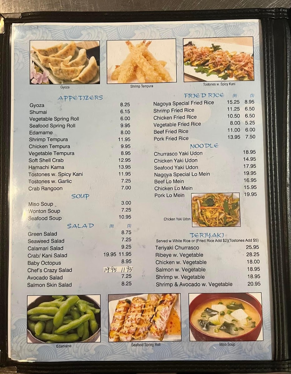 Menu Nagoya Sushi & Tiki Bar Condado-1