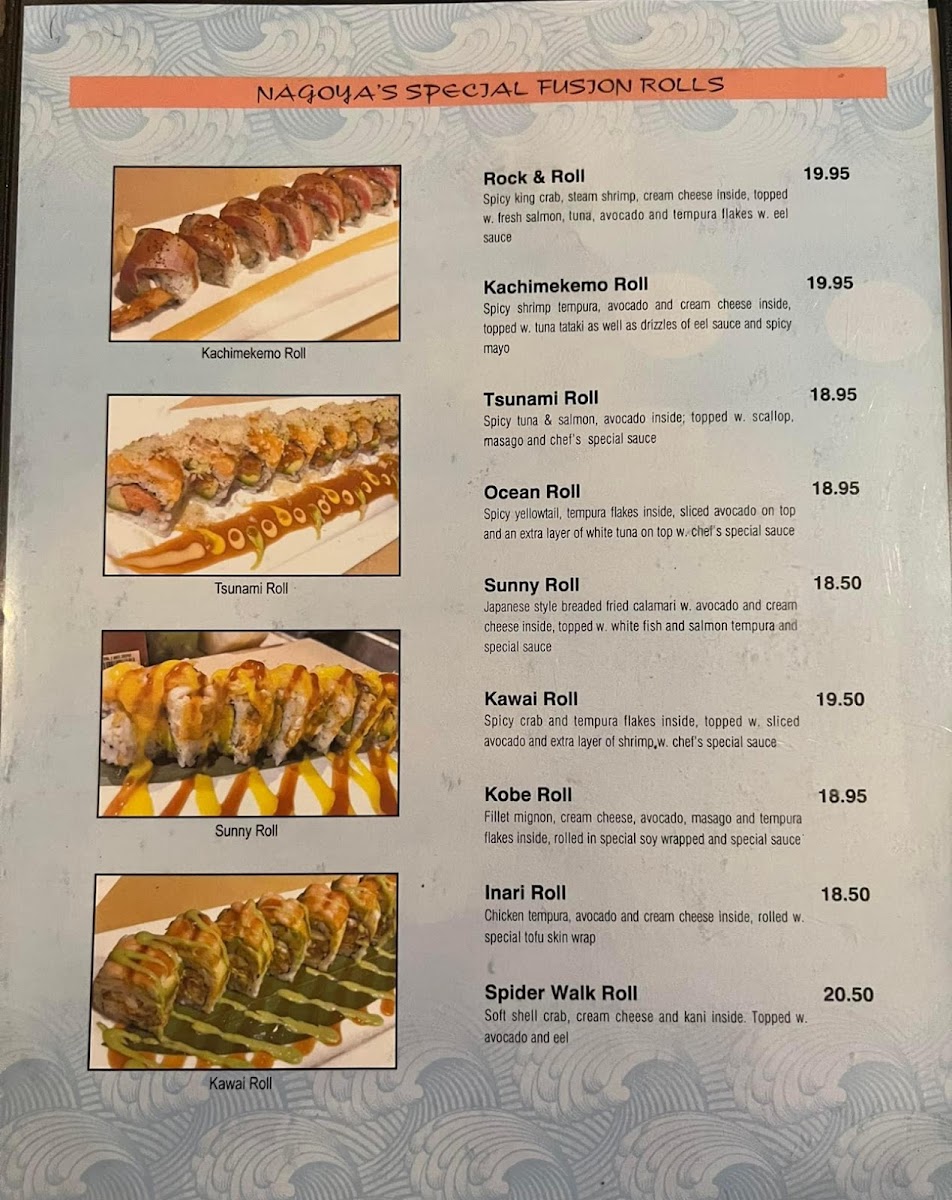 Menu Nagoya Sushi & Tiki Bar Condado-7