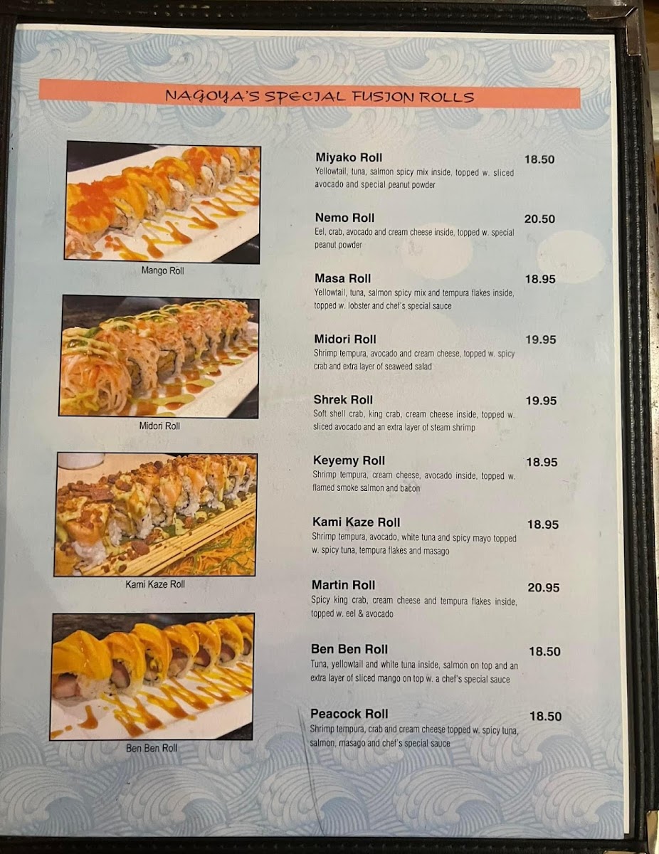 Menu Nagoya Sushi & Tiki Bar Condado-8