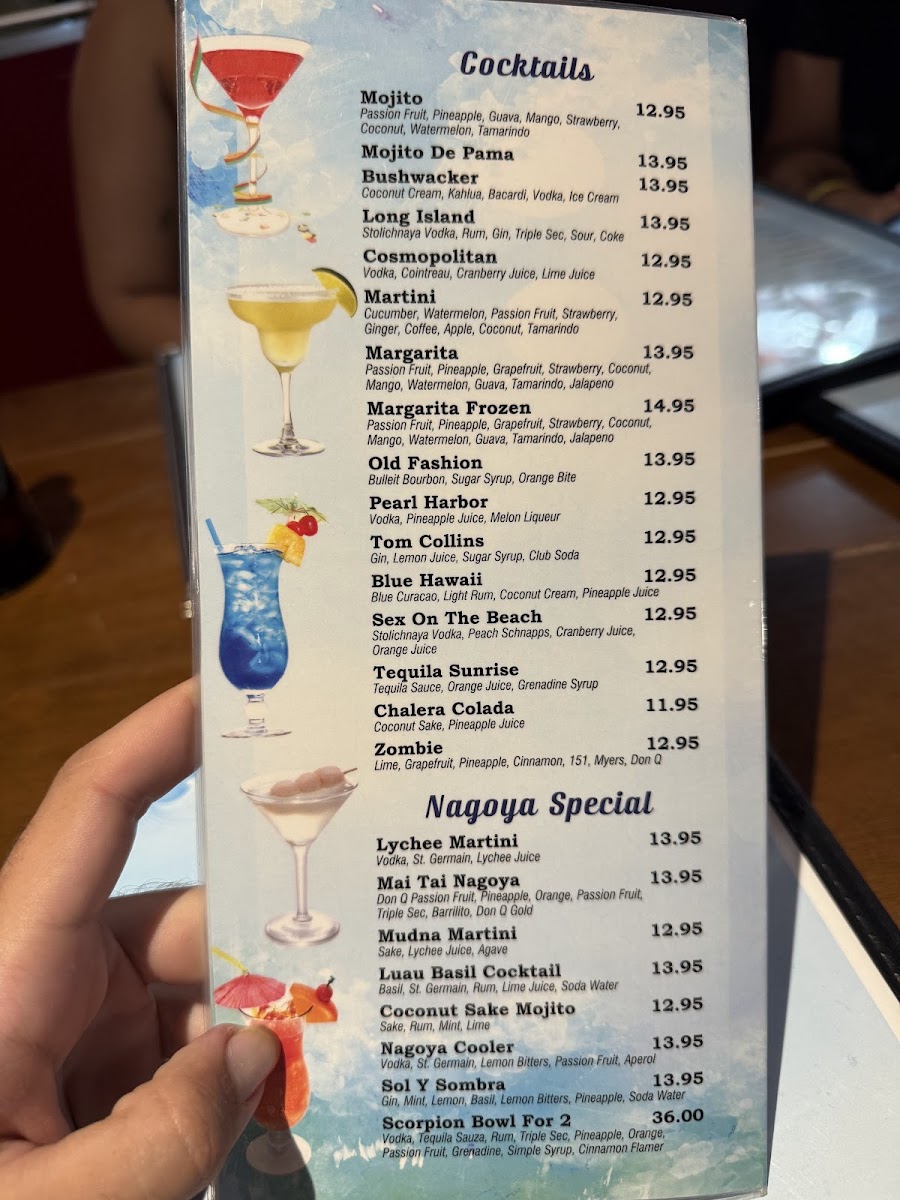 Menu Nagoya Sushi & Tiki Bar Condado-9