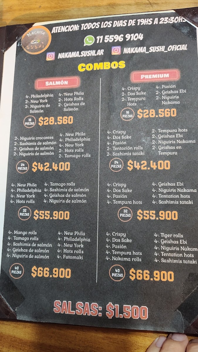 Menu Nakama Sushi-2