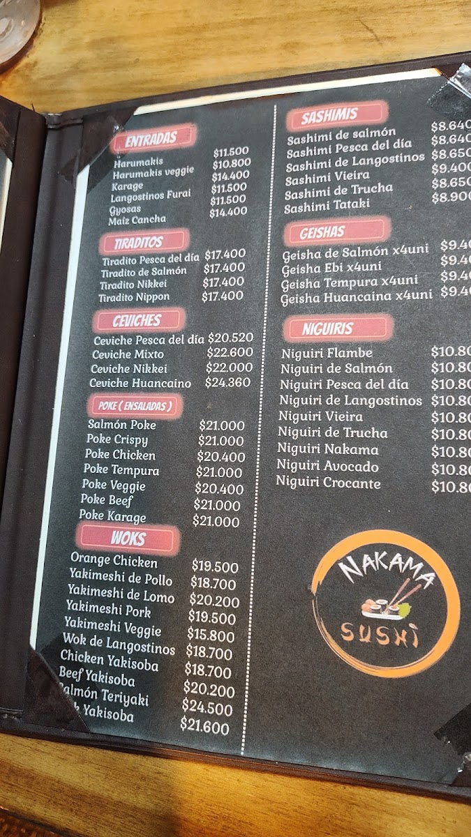 Menu Nakama Sushi-5
