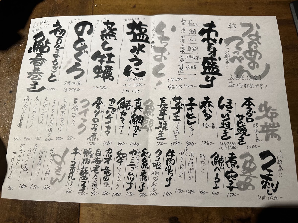 Menu Nakame No Teppen Honten-4